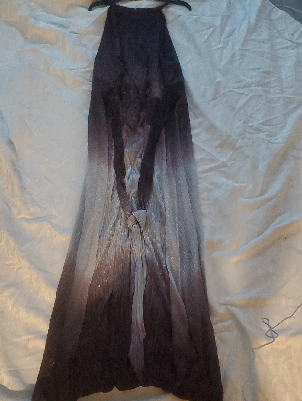 (Retail $200) Ombre Purple Maxi Skirt with Subtle Sheen